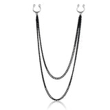 Double Chain Body Jewelry Nipple Clamps
