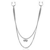 Double Chain Body Jewelry Nipple Clamps