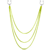 Double Chain Body Jewelry Nipple Clamps