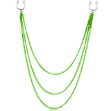 Double Chain Body Jewelry Nipple Clamps
