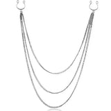Double Chain Body Jewelry Nipple Clamps
