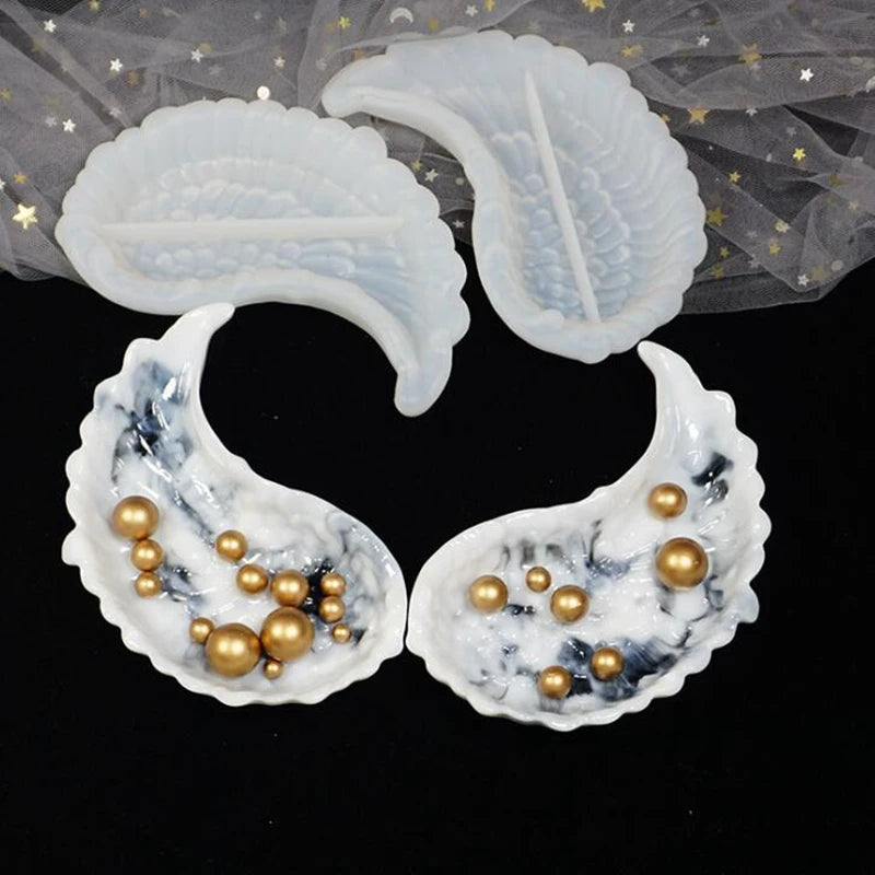 1PCS Wing storage tray Silicone Mold for Jewelry Making, Epoxy Resin