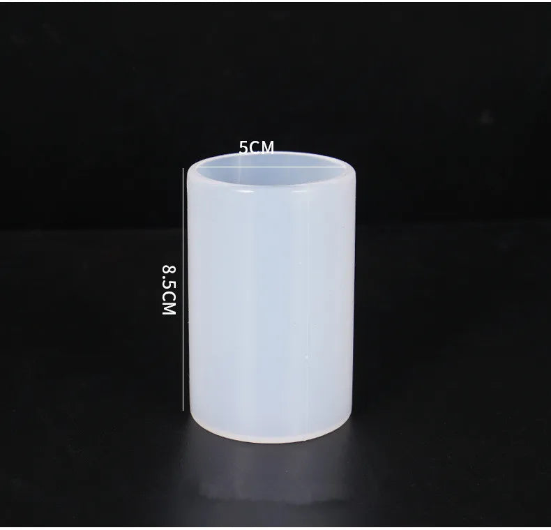 Translucent Pen Container Hexagon Cups Silicone Mold DIY Jewelry Making Tool