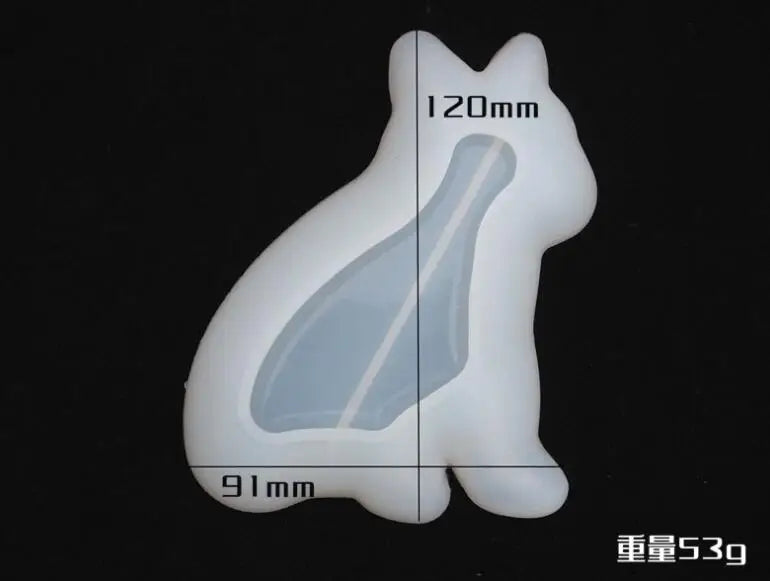 Bulldog Dog Plate Silicone Mold for DIY Decorative Crystal Epoxy