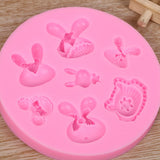 UV Resin Jewelry Silicone Mold Bow Tie Rabbit Head Shape Resin Molds