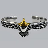 Vintage Eagle Bracelet Cuff Open Adjustable Bangle Wildlife Jewelry Gift