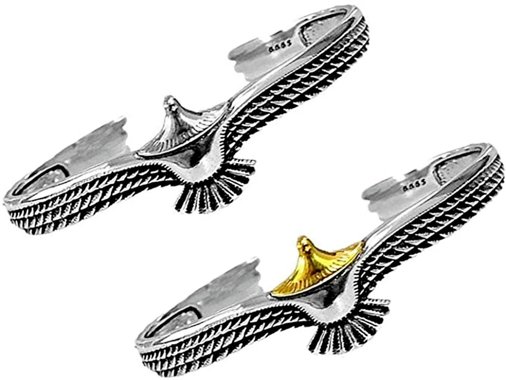 Vintage Eagle Bracelet Cuff Open Adjustable Bangle Wildlife Jewelry Gift