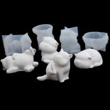 Cartoon Animals Silicone Mold for Scented Candle DIY Decoration