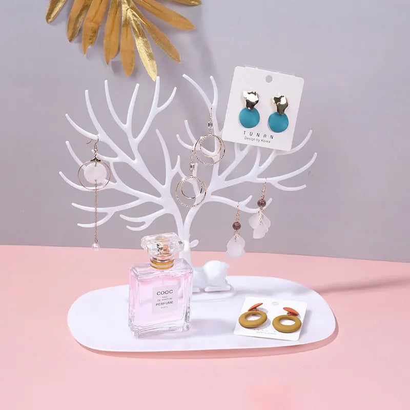 Little Deer Jewelry Stand Display Jewelry Tray Earring Holder Necklace Ring