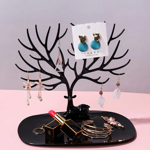 Little Deer Jewelry Stand Display Jewelry Tray Earring Holder Necklace Ring