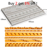 DIY Cake Perimeter Soft Candy Mould With Turning Sugar Silicone Pattern Bar