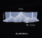 Transparent Silicone Mold DIY Terraces Island Mountain Mold