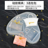 Transparent Silicone Mold Bag Mirror Set DIY Water Drop Silicone Mold