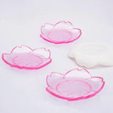 Transparent Silicone Mold Petal Flower Dish Plate DIY Sakura Storage Plate Mold