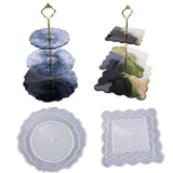 Transparent Silicone Mold Three-Layer Tray DIY Decoration Mold