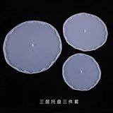 Transparent Silicone Mold Three-Layer Tray DIY Decoration Mold