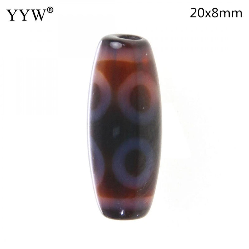 1PCs/Lot Tibetan Agates Dzi Beads 20x8mm Oval Loose Beads DIY Jewelry Making