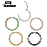 1PS G23 Titanium High Segment Rings Small Septum Piercing