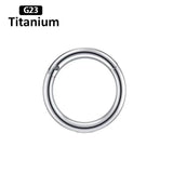 1PS G23 Titanium High Segment Rings Small Septum Piercing