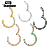 1PS G23 Titanium High Segment Rings Small Septum Piercing