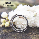 1PS G23 Titanium High Segment Ring Ball Nose Septum Jewelry