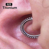 1PS G23 Titanium High Segment Ring Ball Nose Septum Jewelry