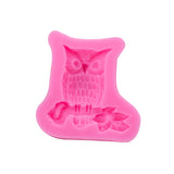 PSC Branch Owl Fondant Cake Decorating Silicone Mold DIY Handicraft