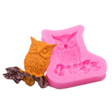 PSC Branch Owl Fondant Cake Decorating Silicone Mold DIY Handicraft