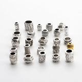 Antique Metal Spacers Beads for Jewelry Making - Big Hole Loose Bead