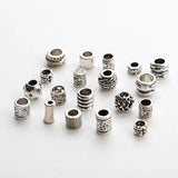 Antique Metal Spacers Beads for Jewelry Making - Big Hole Loose Bead
