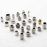 Antique Metal Spacers Beads for Jewelry Making - Big Hole Loose Bead