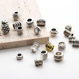 Antique Metal Spacers Beads for Jewelry Making - Big Hole Loose Bead