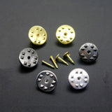 Rhodium Copper Nail Tie Tack Pin Clutch Brooch Base for DIY Jewelry