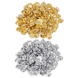 Rhodium Copper Nail Tie Tack Pin Clutch Brooch Base for DIY Jewelry