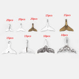 Tibetan Silver Whale Mermaid Tail Charms Pendant for DIY Jewelry Making