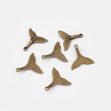 Tibetan Silver Whale Mermaid Tail Charms Pendant for DIY Jewelry Making