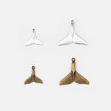 Tibetan Silver Whale Mermaid Tail Charms Pendant for DIY Jewelry Making