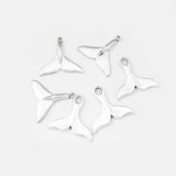Tibetan Silver Whale Mermaid Tail Charms Pendant for DIY Jewelry Making