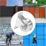 Stainless Steel Pulley Block Groove Sliding Roller Track Wheel