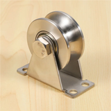 Stainless Steel Pulley Block Groove Sliding Roller Track Wheel