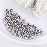 Brass Spacer Beads Rose Gold/Silver Ball Charm Beads DIY Jewelry Making
