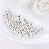 Brass Spacer Beads Rose Gold/Silver Ball Charm Beads DIY Jewelry Making
