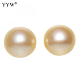 1Pair 12-13mm Natural Baroque Freshwater Pearls Beads Purple Brown 1mm