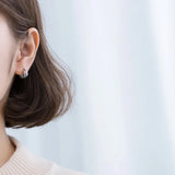 925 Silver Bird Feather /Angle Wings Leaf Stud Earrings