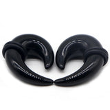 Acrylic Spiral Horn Taper Earrings Ear Stretching Kit Plugs Body Piercing