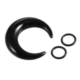 Acrylic Spiral Horn Taper Earrings Ear Stretching Kit Plugs Body Piercing
