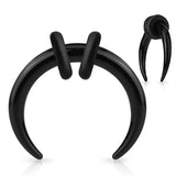 Acrylic Spiral Horn Taper Earrings Ear Stretching Kit Plugs Body Piercing