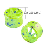 Green Maple Leaf Ear Stretching Kit Plugs and Tunnels 2-20mm