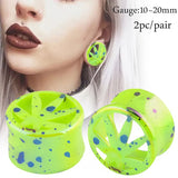 Green Maple Leaf Ear Stretching Kit Plugs and Tunnels 2-20mm