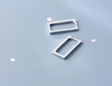 925 Sterling Silver Geometric Hoop Huggie Earrings